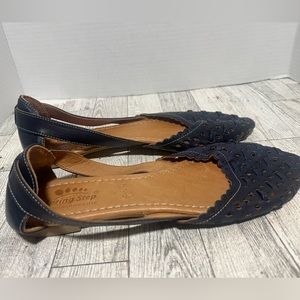 Spring Step Delorse Flats - Navy size 41-10-10.5